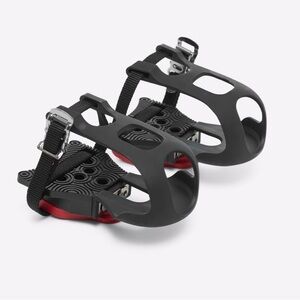 Peloton Black and Red Pedal Cages
